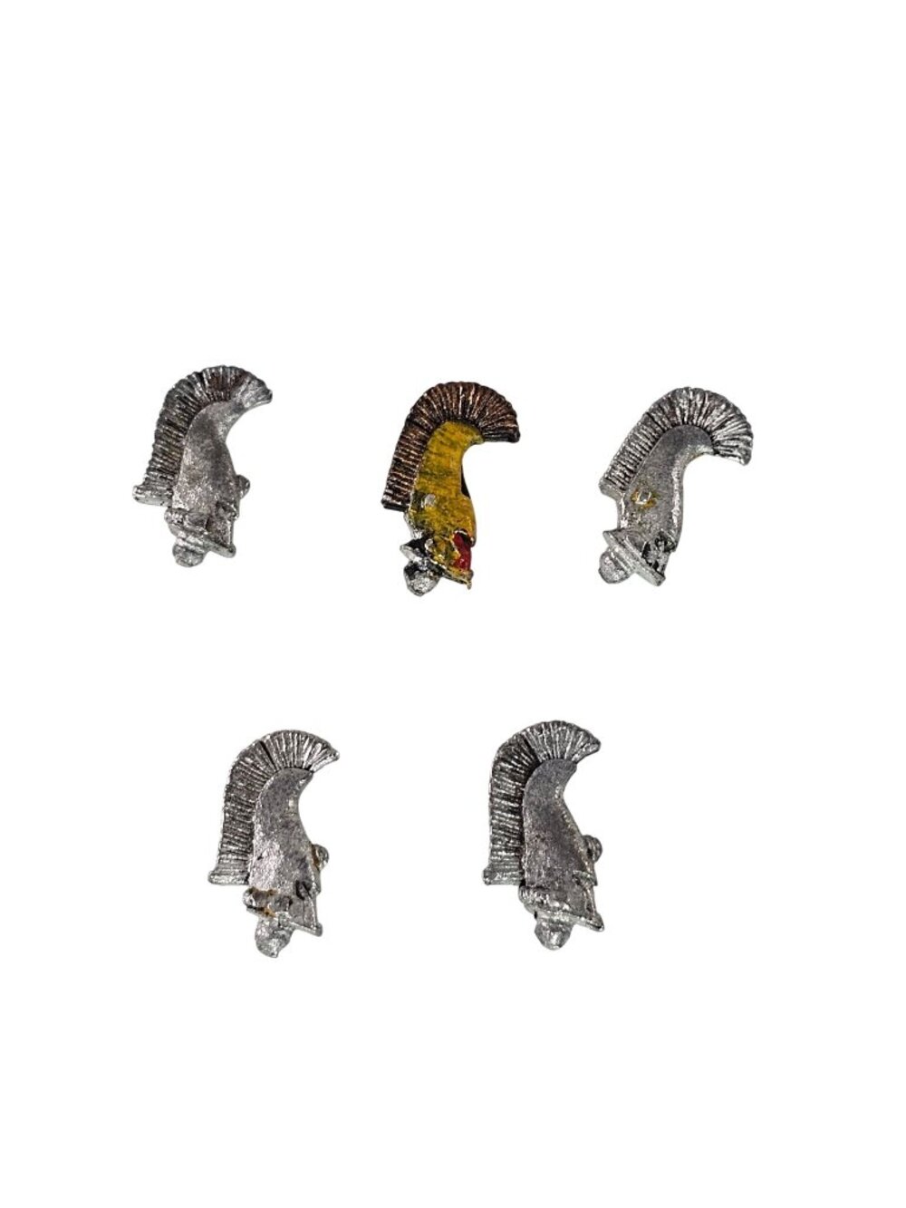 Warhammer 40K Aeldari Eldar Dire Avenger Heads x5 Metal Games Workshop